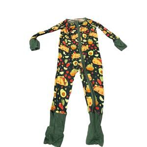 Little Sleepies Taco Time Zippie Size 6-12 months